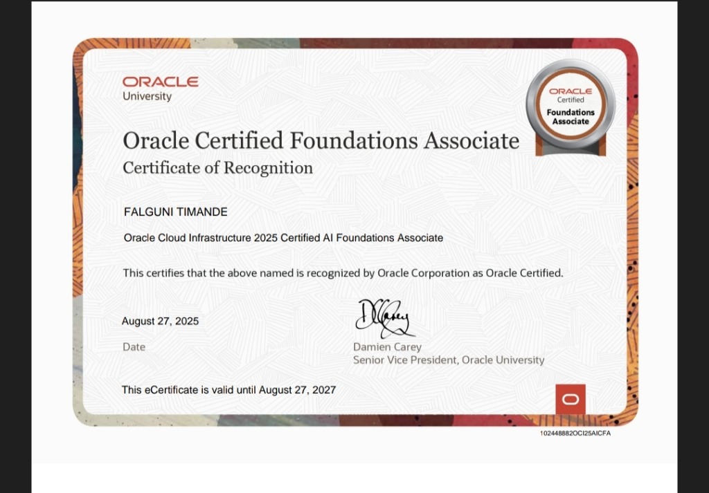 Oracle OCI AI Foundations Associate